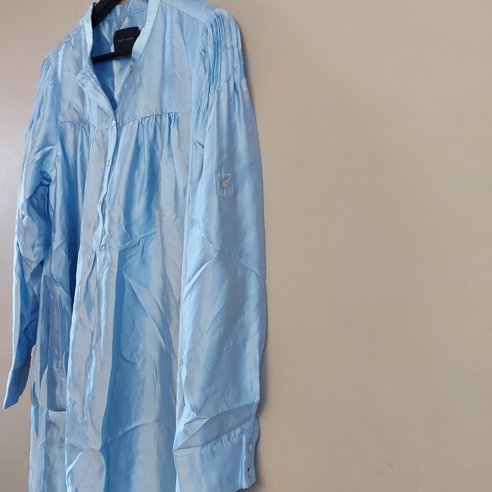 Birgitte Herskind Blue Stella Maxi Shirt Dress Size 34 - Picture 14 of 16